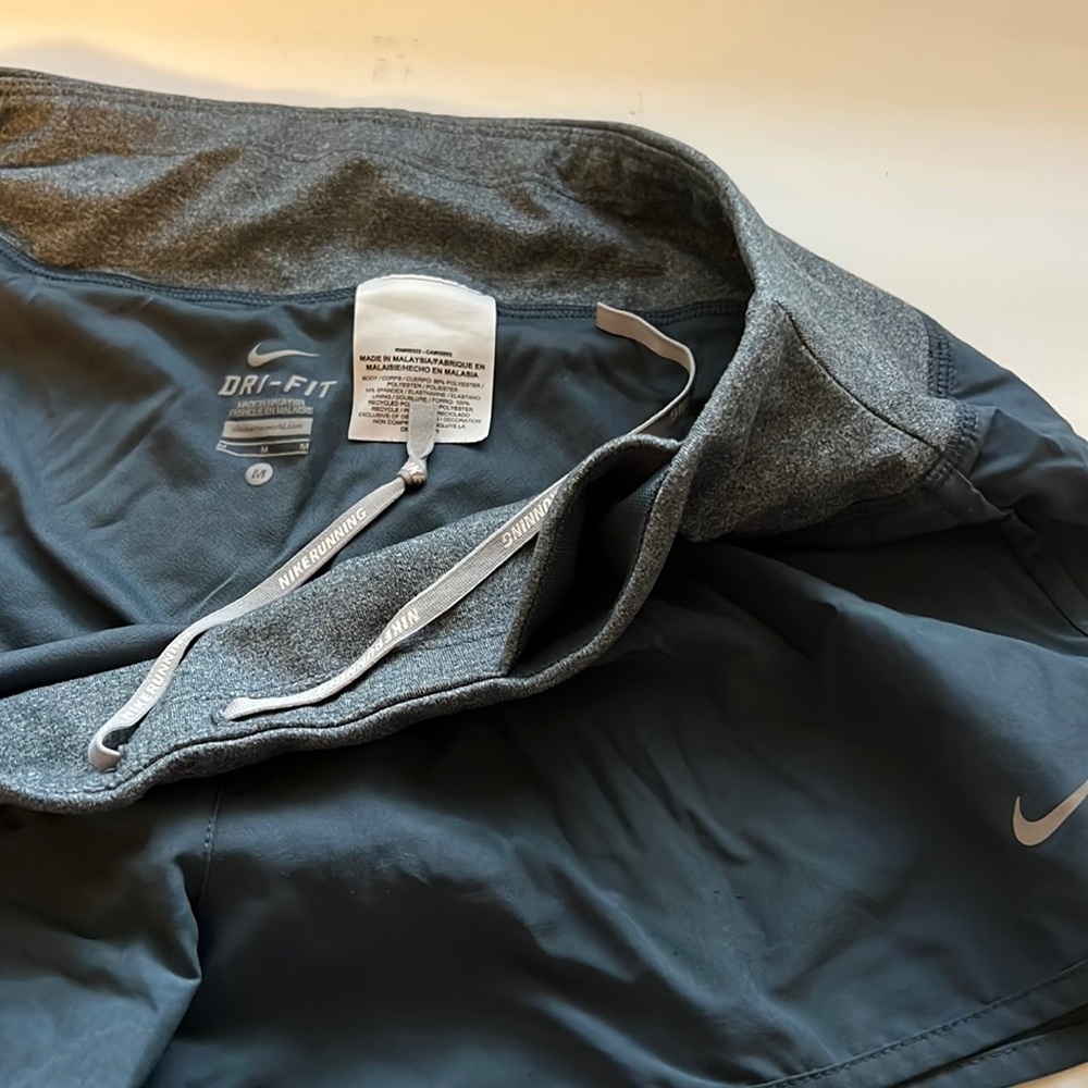 Nike - Women’s Running Shorts - Slate Blue & Grey - 2.5” Inseam - Picture 5 of 6